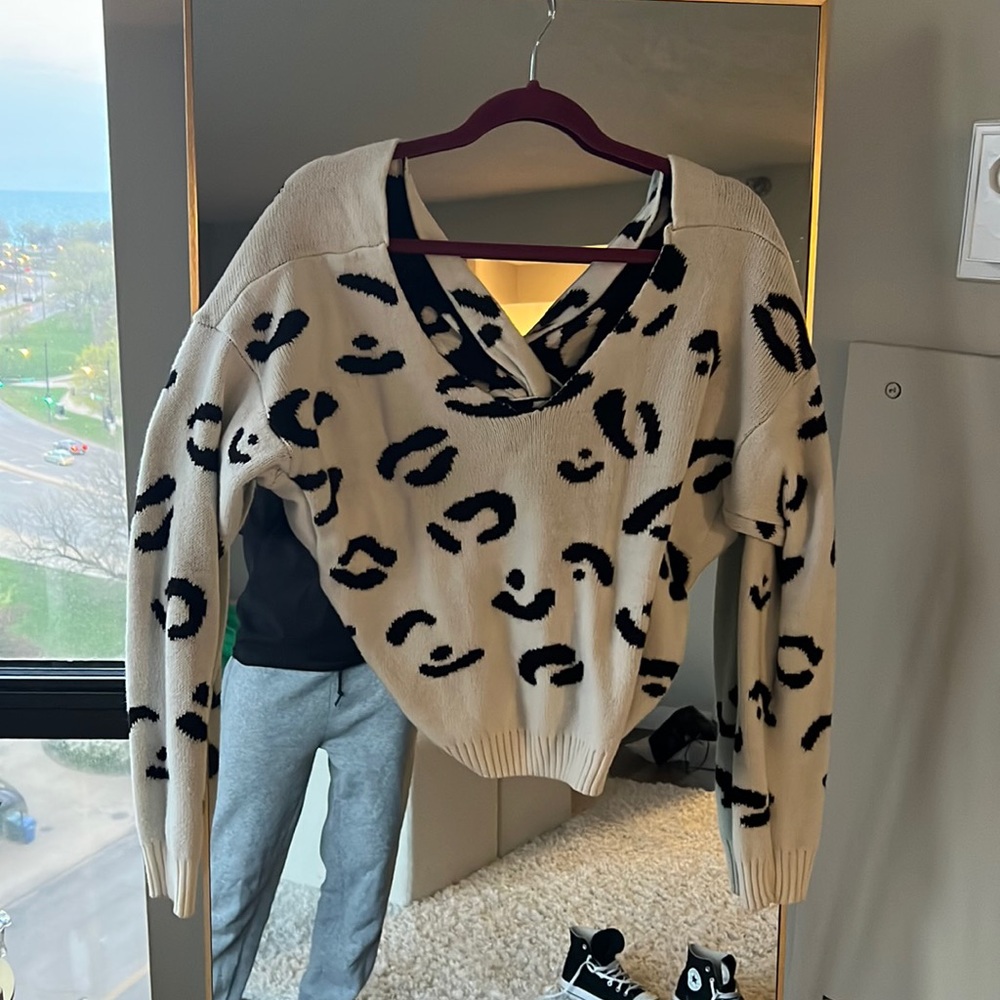 Off shoulder sweater